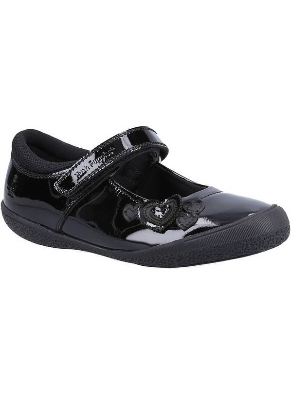 HUSH PUPPIES Rosanna Patent Junior School Shoes 13 Infant