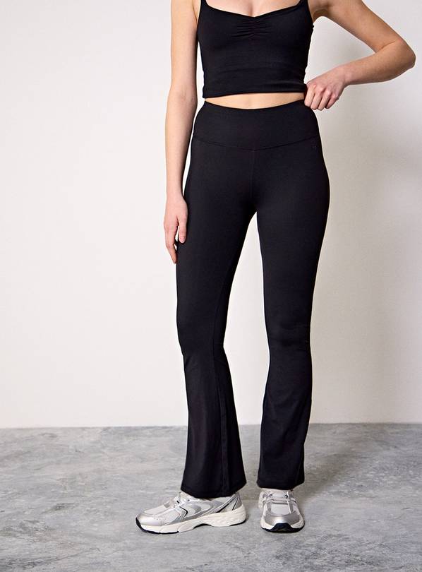 REAKTIV Black Soft Touch Yoga Flare Co-ord Legging S