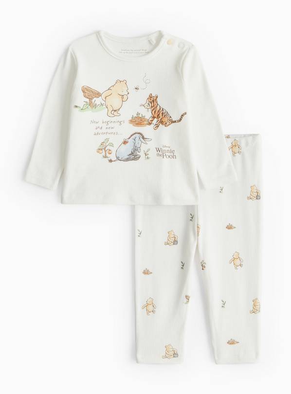 Winnie The Pooh Print Long Sleeve Pyjamas Up to 3 mths
