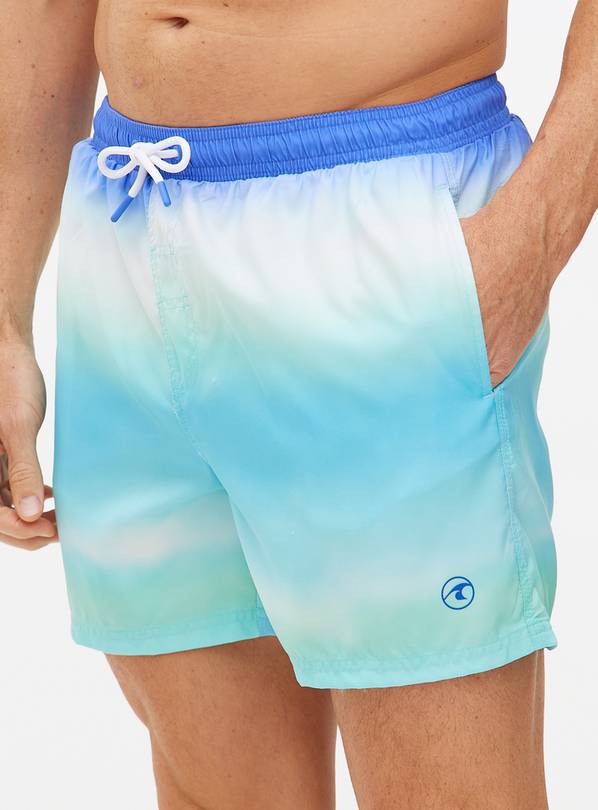 Blue Ombre Swim Shorts M