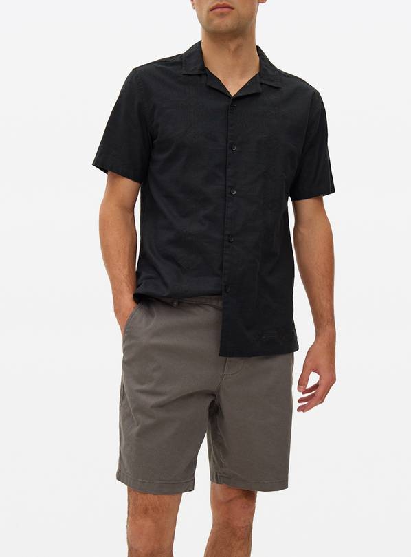 Charcoal Printed Chino Shorts 40