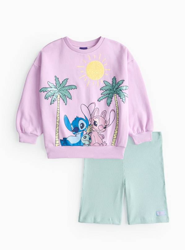 Disney Stitch Lilac Sweatshirt Set 9 years