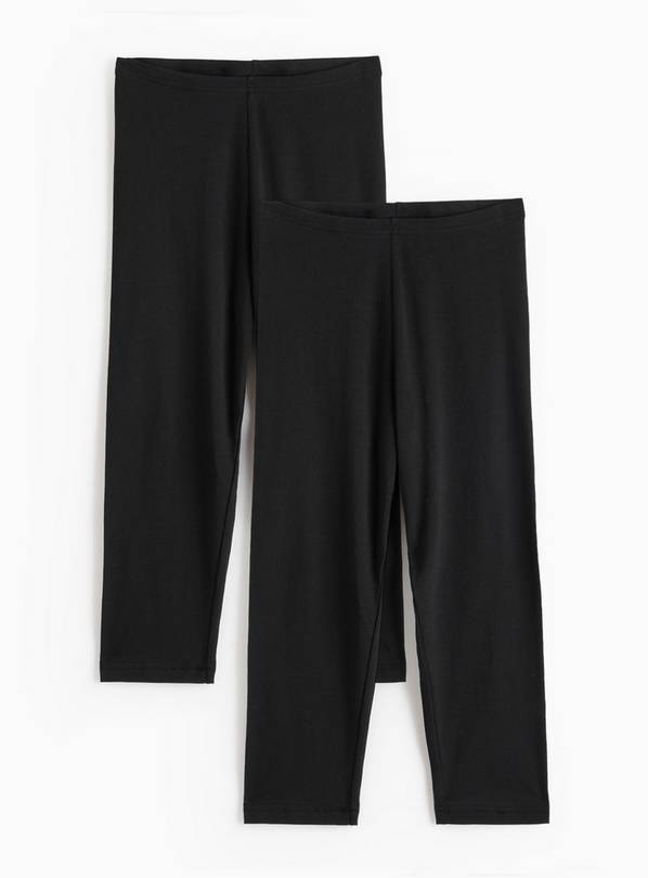 Black Capri Leggings 2 Pack  M