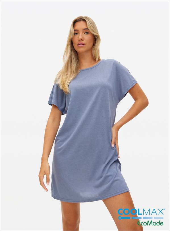 Blue COOLMAX® Blend Nightshirt XXL