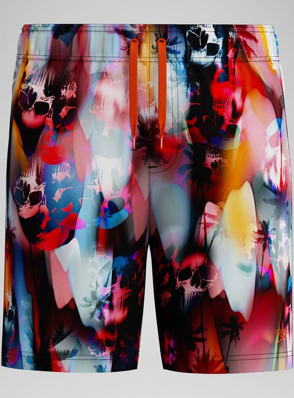 SPEEDO Boys Digital Printed 15" Watershort Swim Shorts Small