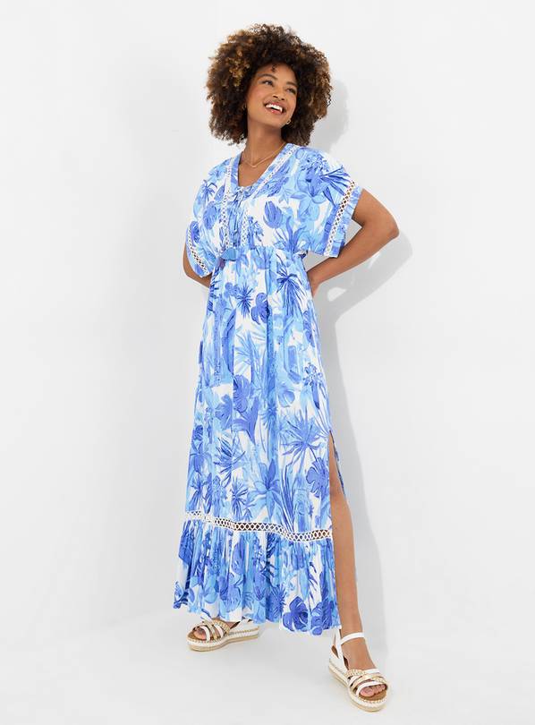 JOE BROWNS Kimono Sleeve Boho Tassel Maxi Dress 16